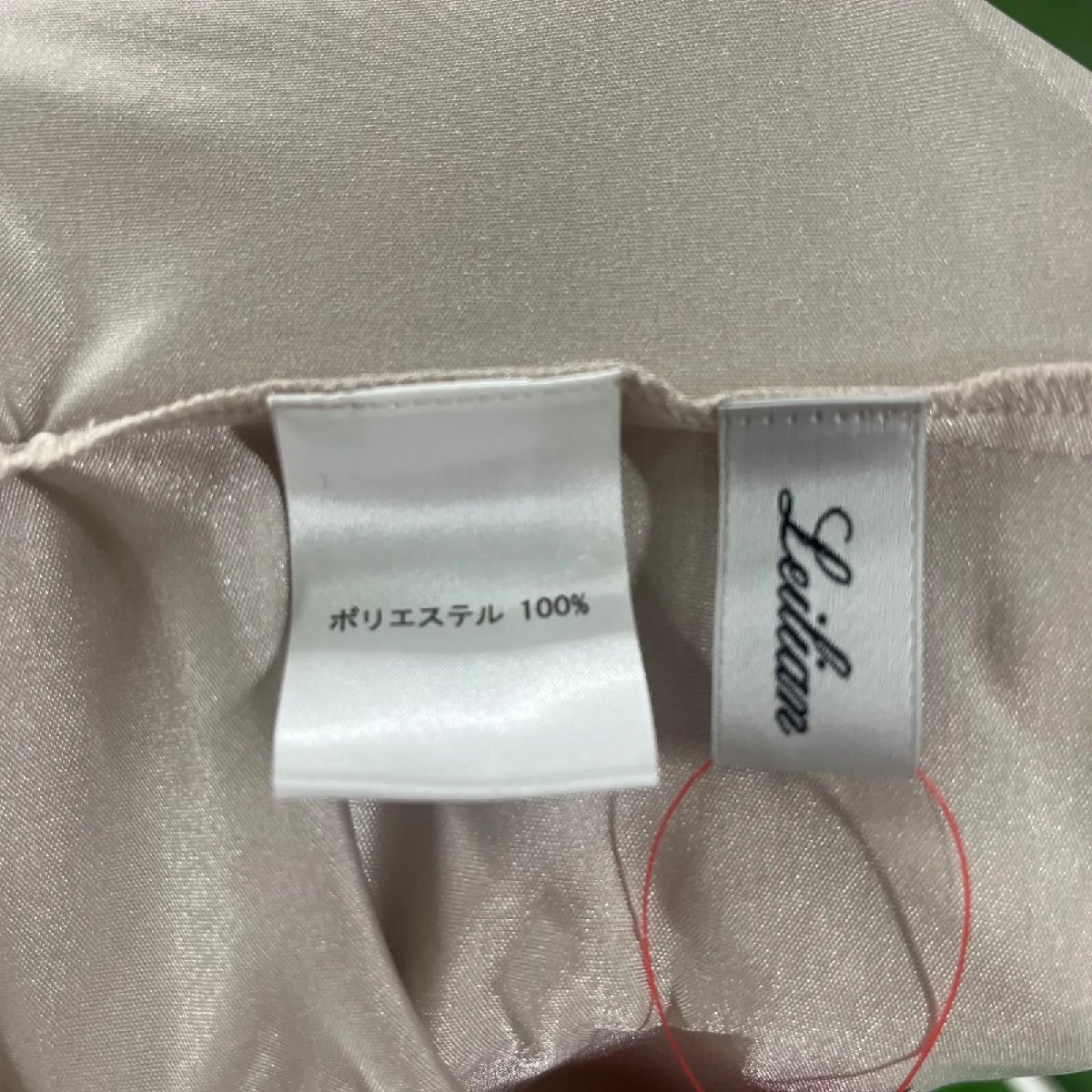 美品　レリアン　LEILIAN 上品光沢　ボウタイ　カットソー　トップス　11号　レディース　OS5S228_画像5
