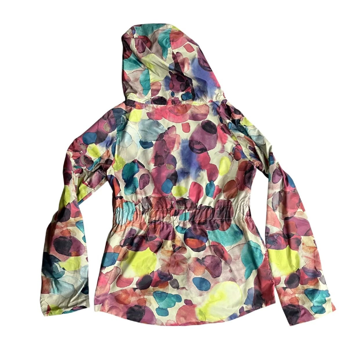 ◆HERNO ヘルノ ジャンパー ブルゾン 長袖 リバーシブル ベージュ 水彩柄 キッズ10A 130 S5T107_画像3