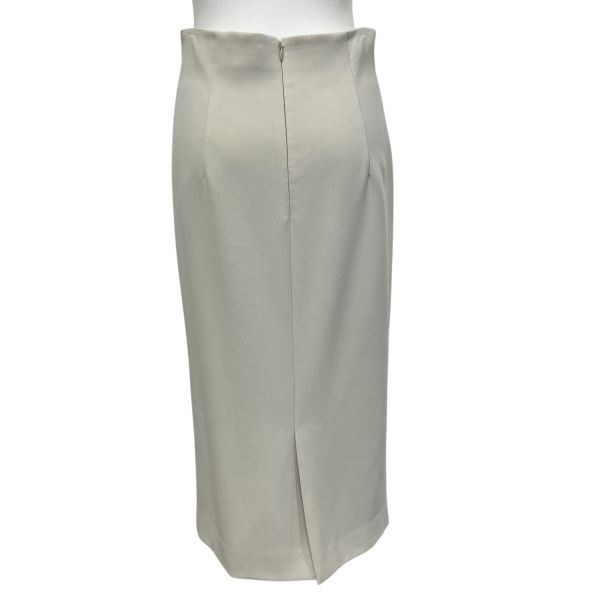 ルーニィ LOUNIE ロングスカート タイト オフホワイト 36 S 7号 レディース S5V083_画像4