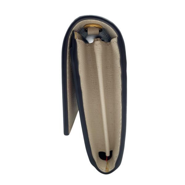 ●美品 グッチ GUCCI ヒグチユウコ チェーンウォレット 長財布 グッチ並木限定 ベージュ レザー レディース 5D968_画像3