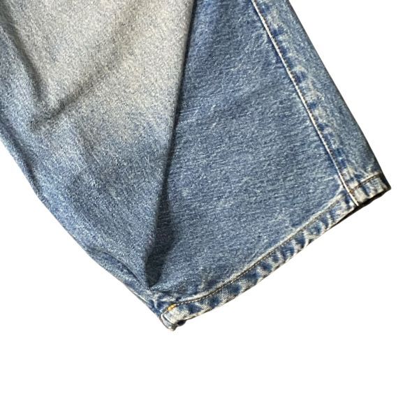 ● 未使用 ロエベ LOEWE トラウザーズ デニム クロップド丈 ストレートレッグ ブルー コットン100％ 36 S 7号 レディース S5W051_画像2