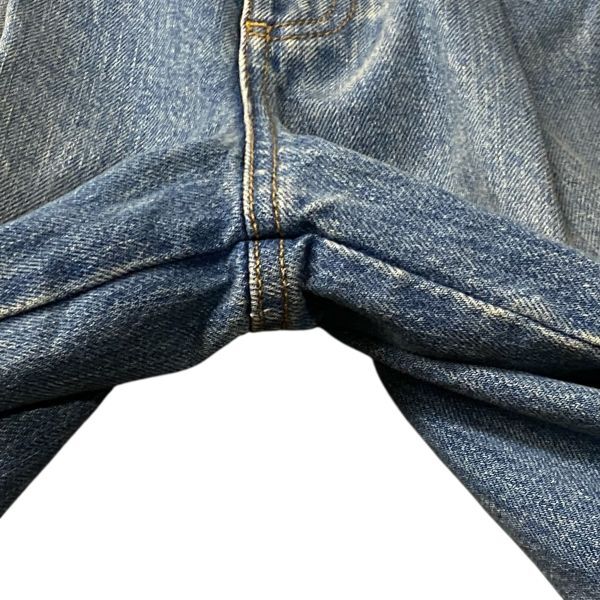 ● 未使用 ロエベ LOEWE トラウザーズ デニム クロップド丈 ストレートレッグ ブルー コットン100％ 36 S 7号 レディース S5W051_画像4