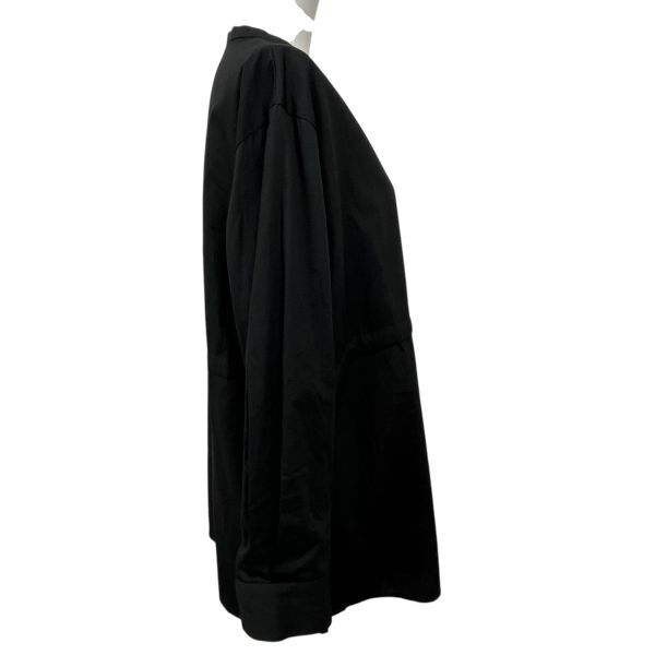 ミズイロインド mizuiroind シャツ ブラウス トップス チュニック 長袖 黒 綿100％ 記載なしフリー M～L 9号～11号 レディース S5W250_画像2