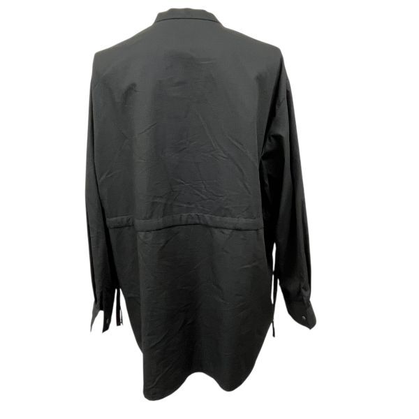 ミズイロインド mizuiroind シャツ ブラウス トップス チュニック 長袖 黒 綿100％ 記載なしフリー M～L 9号～11号 レディース S5W250_画像4