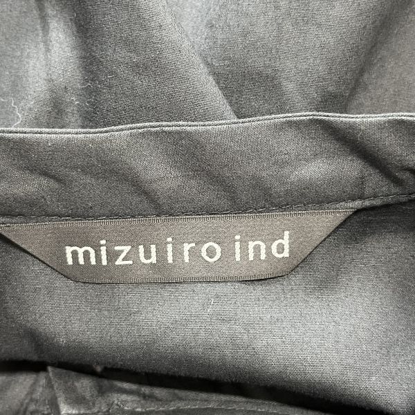 ミズイロインド mizuiroind シャツ ブラウス トップス チュニック 長袖 黒 綿100％ 記載なしフリー M～L 9号～11号 レディース S5W250_画像7