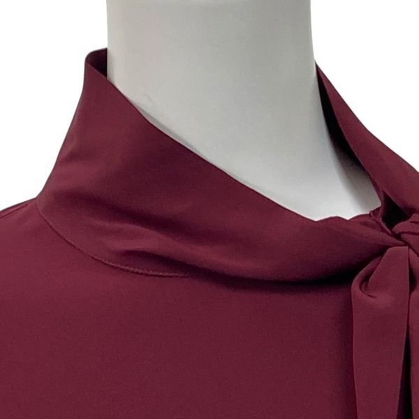 レッドヴァレンティノ VALENTINO ボウタイブラウス シャツ 長袖 シルク 40 L 11号 レディース S5V281_画像2