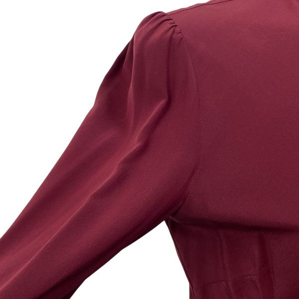 レッドヴァレンティノ VALENTINO ボウタイブラウス シャツ 長袖 シルク 40 L 11号 レディース S5V281_画像3