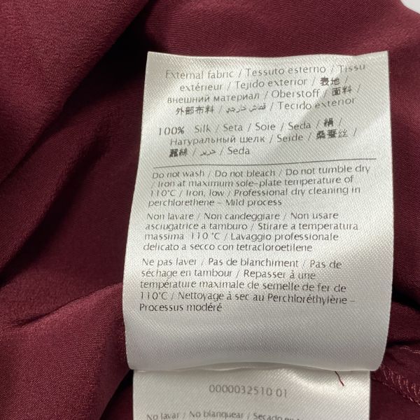 レッドヴァレンティノ VALENTINO ボウタイブラウス シャツ 長袖 シルク 40 L 11号 レディース S5V281_画像9