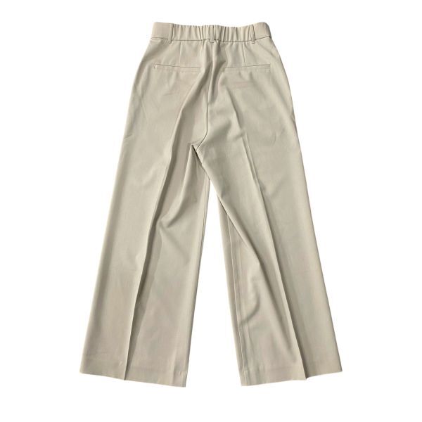 美品 アンフィーロ UNFILO ワイドパンツ スラックス センタープレス ベージュ M 9号 レディース S5V515_画像5
