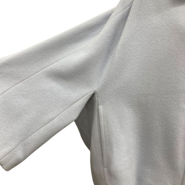 アナイ ANAYI コート 長袖 ラグランスリーブ ジップアップ ショート丈 水色 ウール 38 M 9号 レディース B5Y018_画像3