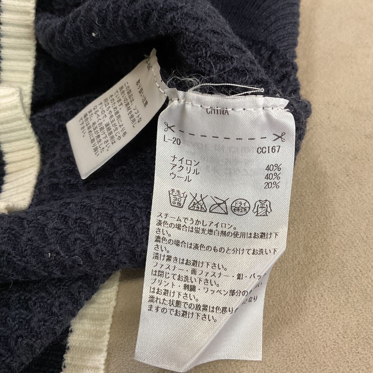 【超美品】adidas GOLF アディダスゴルフ テーラーメイドレディースM ニットベスト ゴルフウェア ニット ベスト Vネックベスト ワッペン　_画像6