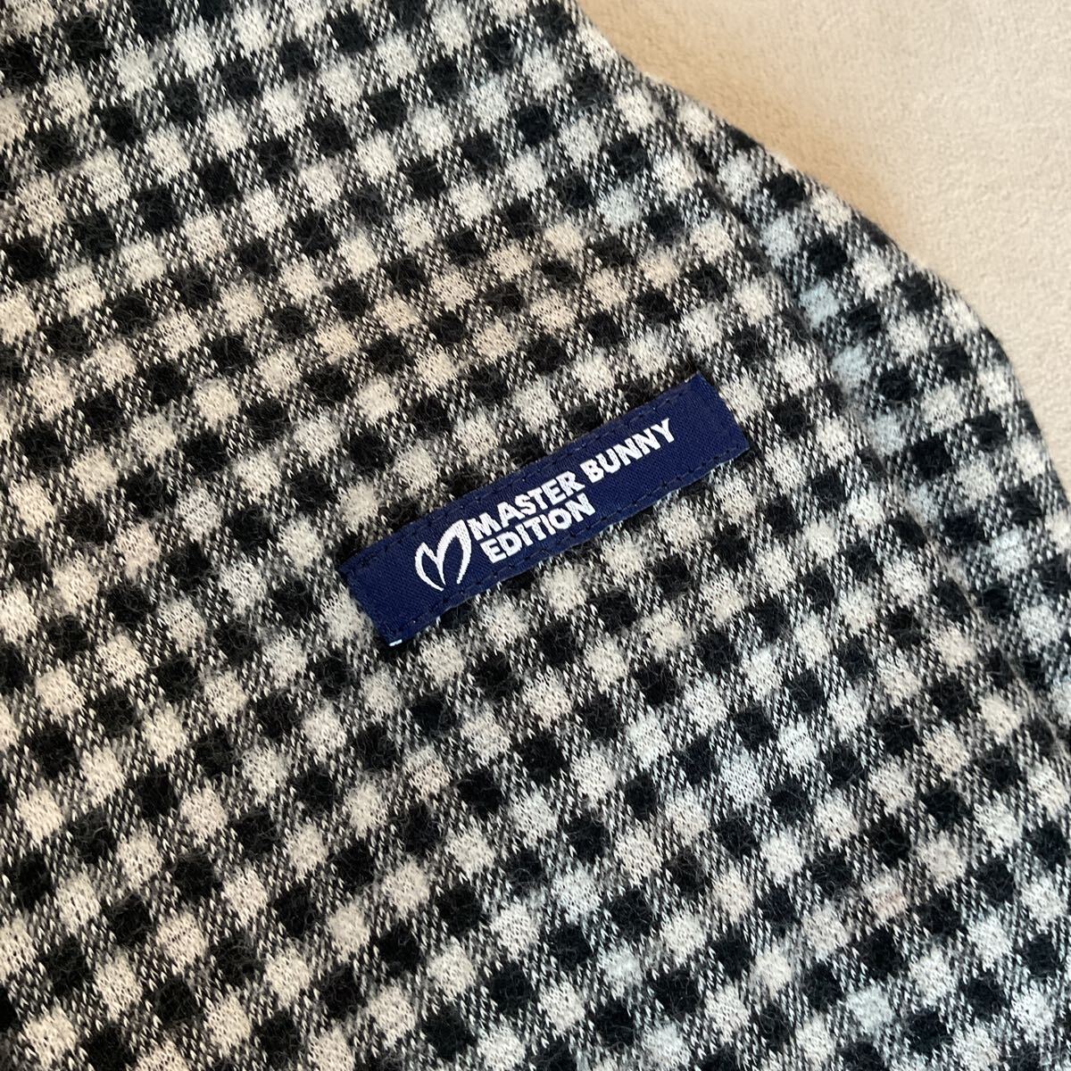 【超美品】 MASTER BUNNY EDITION マスターバニーエディション パーリーゲイツ メンズ3 S相当 長袖ポロシャツ ゴル 長袖ポロシャツ 日本製_画像6