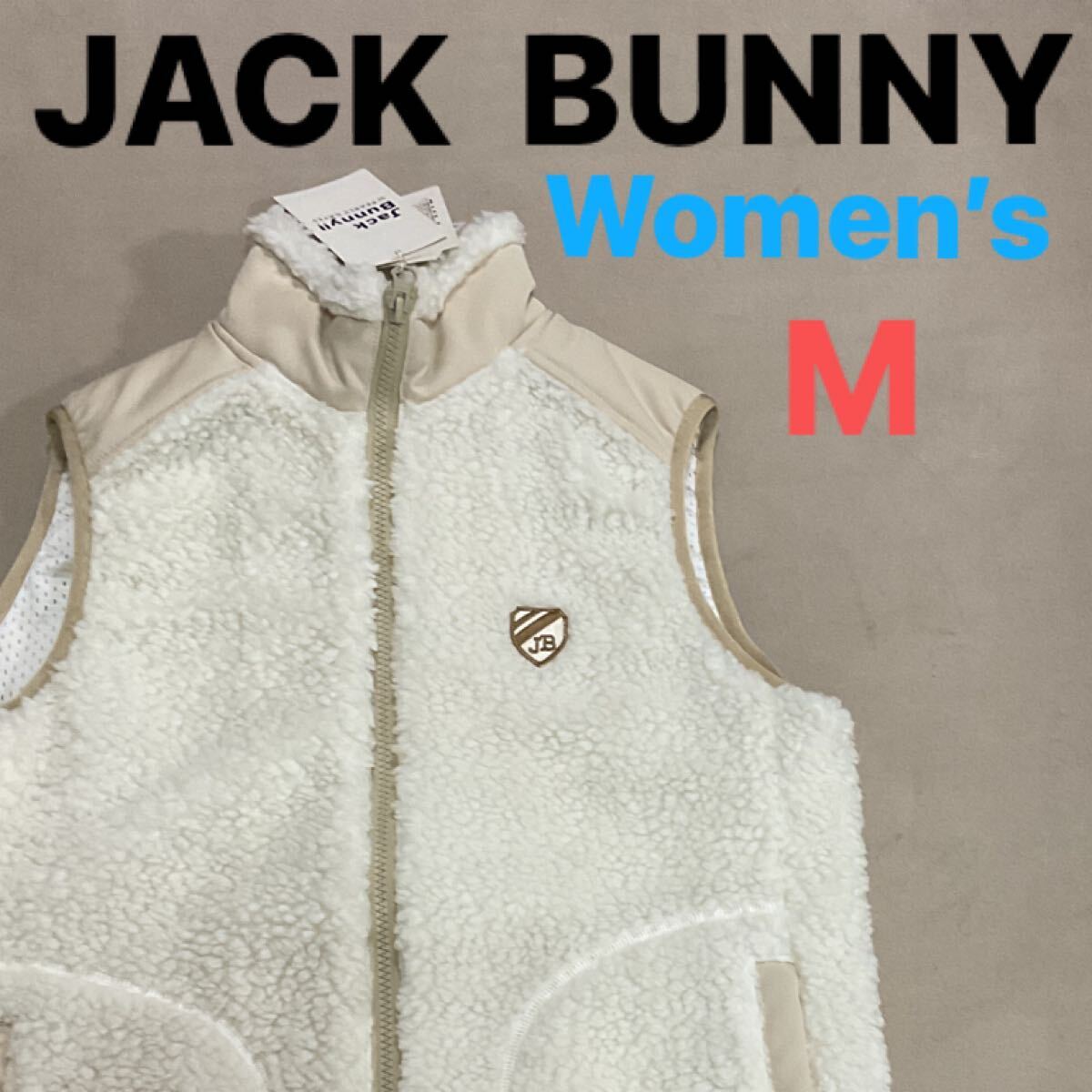 【新品】 JACK BUNNY ジャックバニー PEARLY GATES パーリーゲイツ レディース1 フリースベスト ゴルフウェア ベスト ボアフリースベスト_画像1