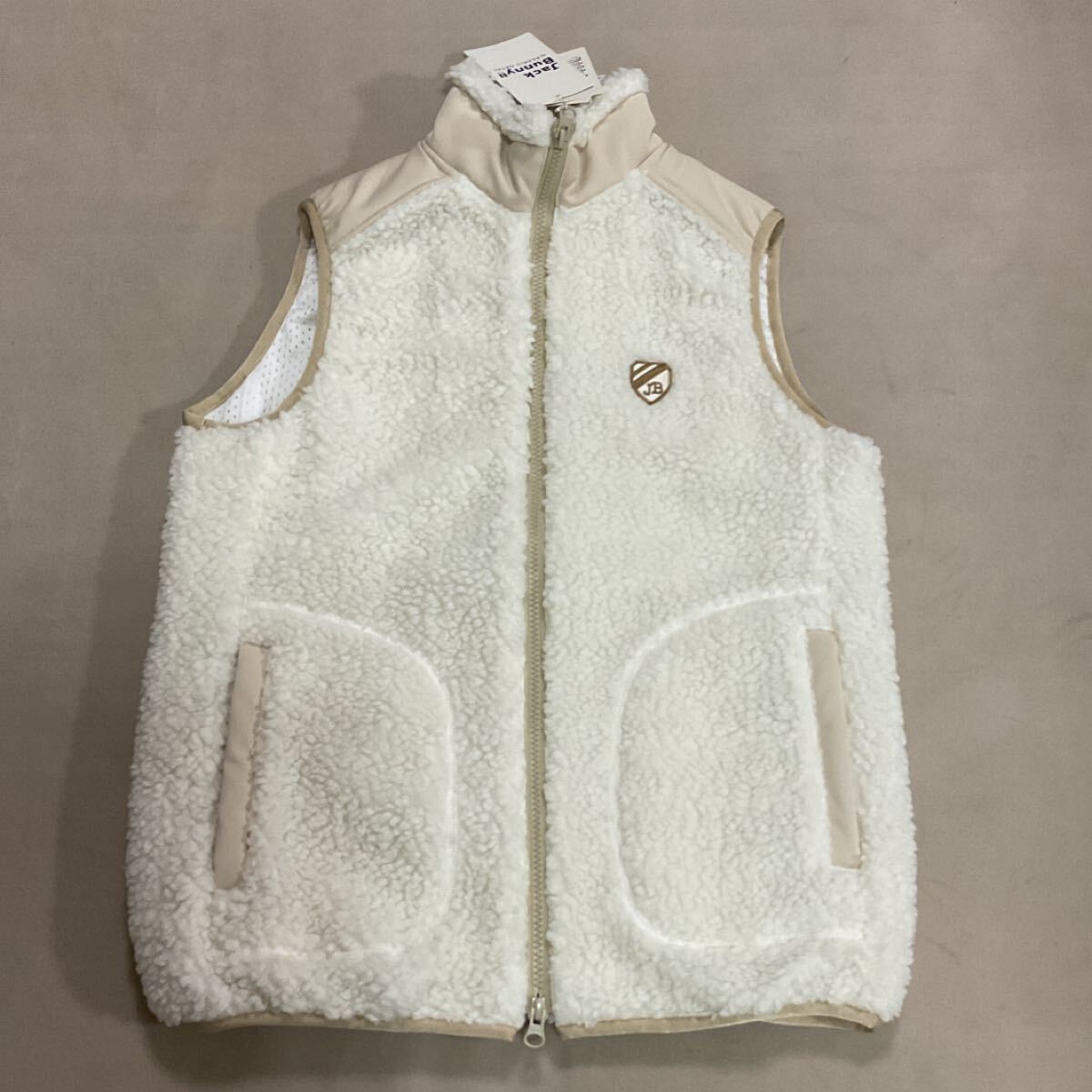 【新品】 JACK BUNNY ジャックバニー PEARLY GATES パーリーゲイツ レディース1 フリースベスト ゴルフウェア ベスト ボアフリースベスト_画像2