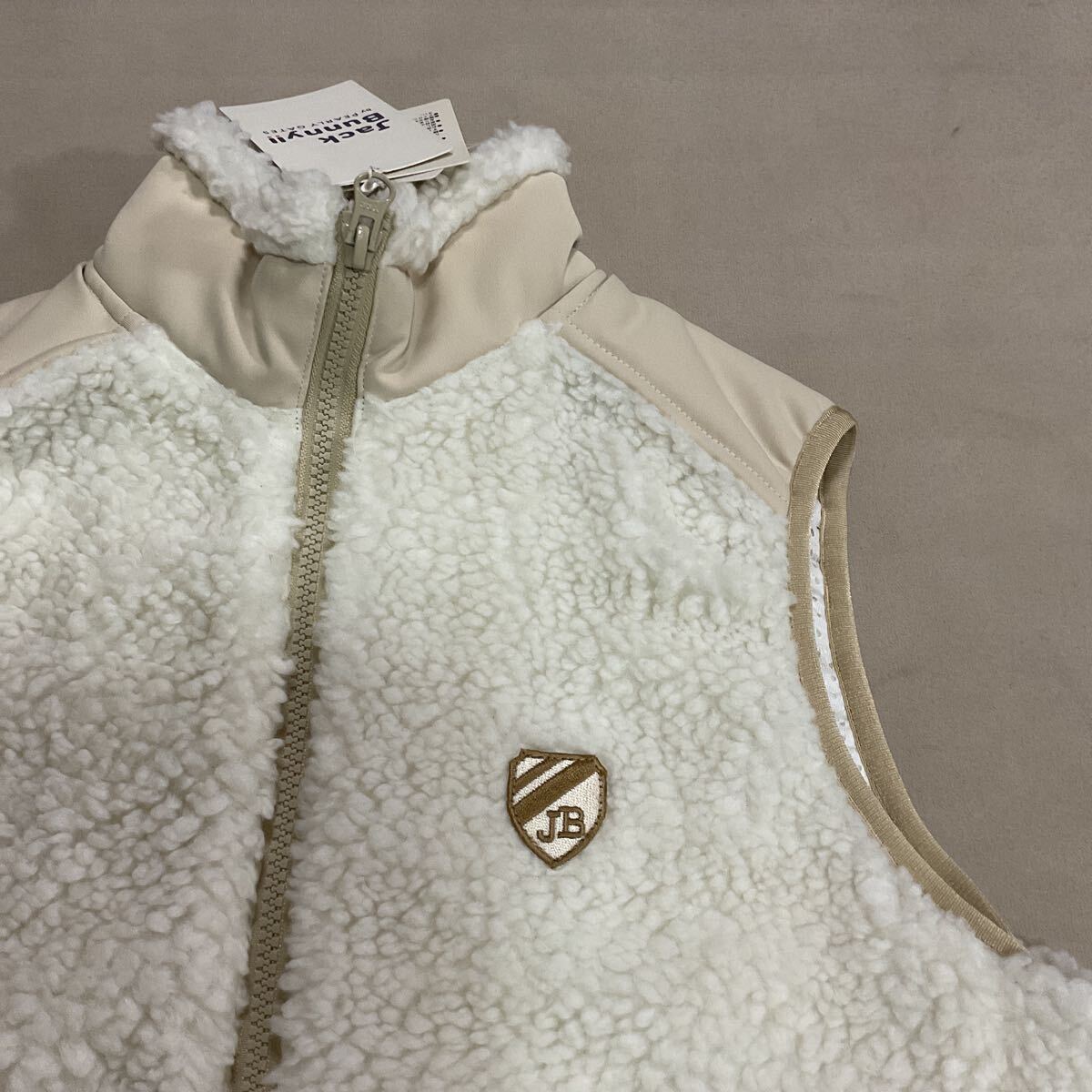 【新品】 JACK BUNNY ジャックバニー PEARLY GATES パーリーゲイツ レディース1 フリースベスト ゴルフウェア ベスト ボアフリースベスト_画像3