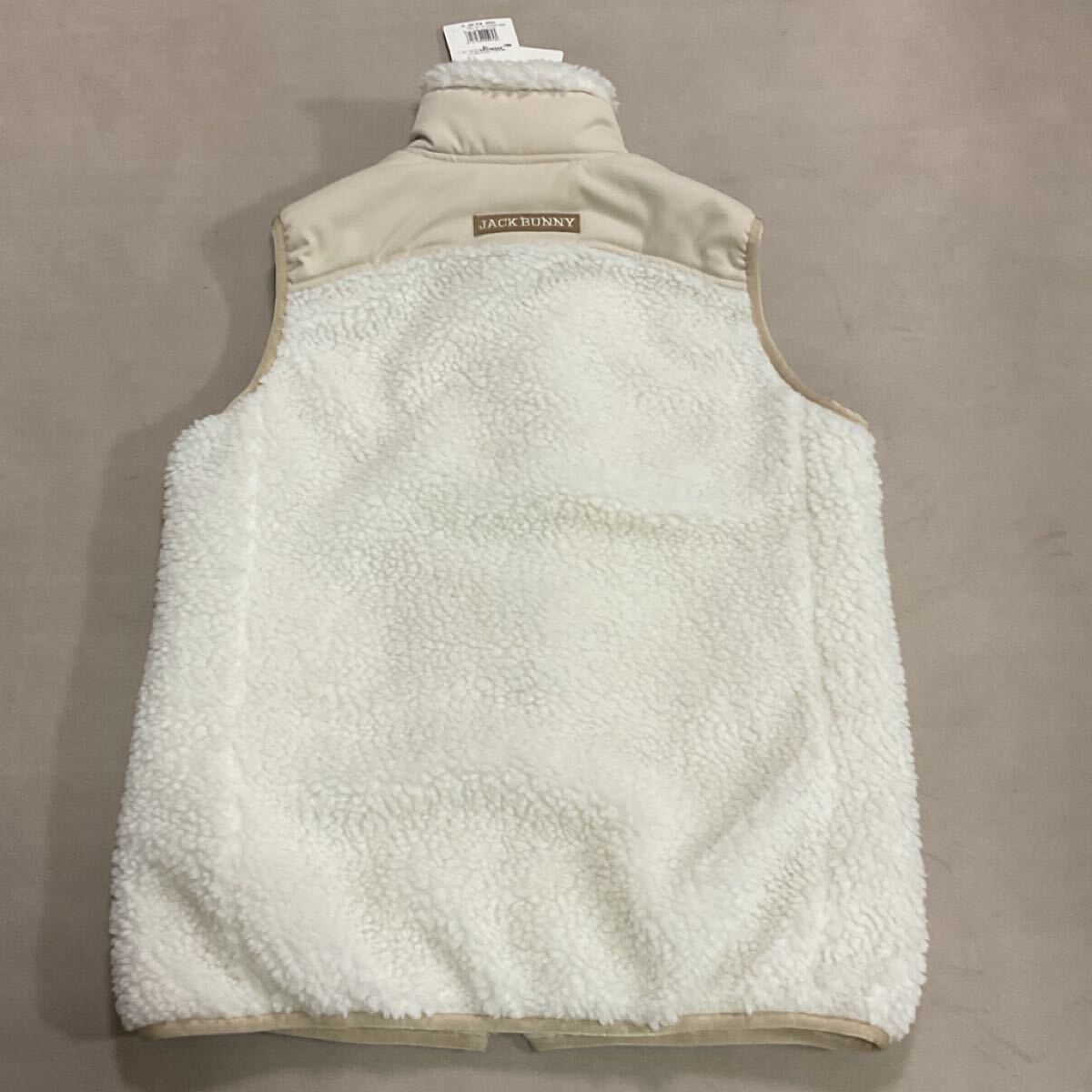 【新品】 JACK BUNNY ジャックバニー PEARLY GATES パーリーゲイツ レディース1 フリースベスト ゴルフウェア ベスト ボアフリースベスト_画像9