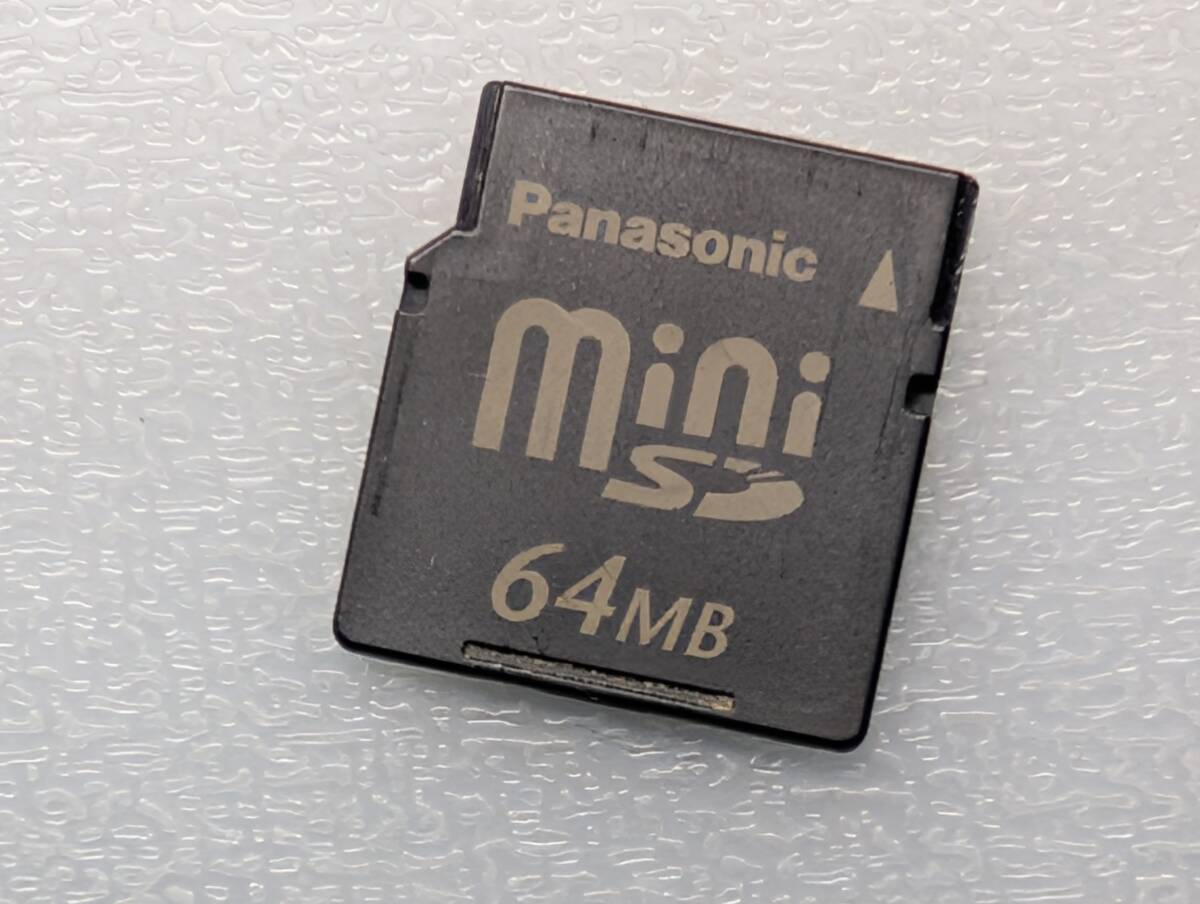 Panasonic miniSD 64MB Panasonic Mini SD карта карта памяти цифровая камера galake- рабочее состояние подтверждено 