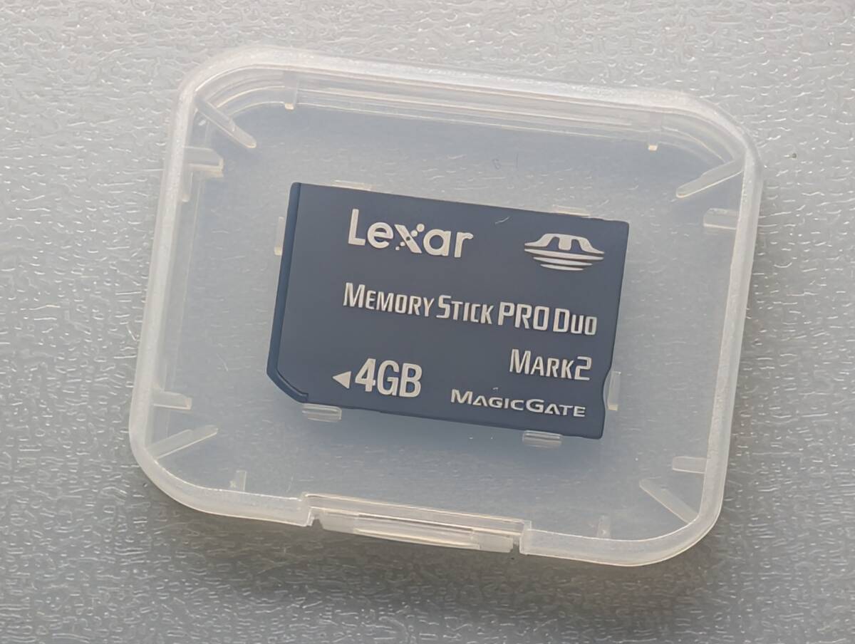 Lexar Memory Stick PRO Duo 4GB ケース付き レキサー・メディア メモリースティック プロ デュオ PSP メモリーカード 動作確認済み_画像4