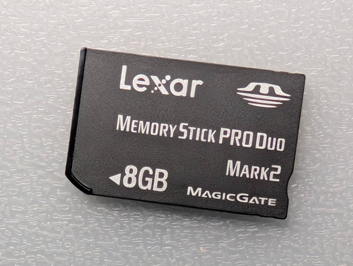 Lexar Memory Stick PRO Duo 8GB ケース付き レキサー・メディア メモリースティック プロ デュオ PSP メモリーカード 動作確認済み_画像6