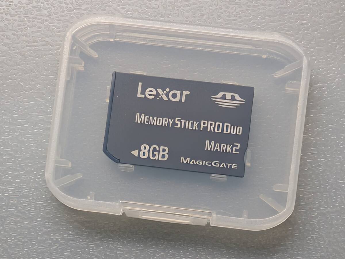 Lexar Memory Stick PRO Duo 8GB ケース付き レキサー・メディア メモリースティック プロ デュオ PSP メモリーカード 動作確認済み_画像9