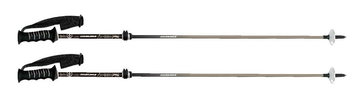 25OGASAKA　LC-FS/BLK　95ｃｍ-120cm無段階調整　カーボン＆アルミ伸縮　定価￥25300 来期モデルチェンジの為換金です_画像2