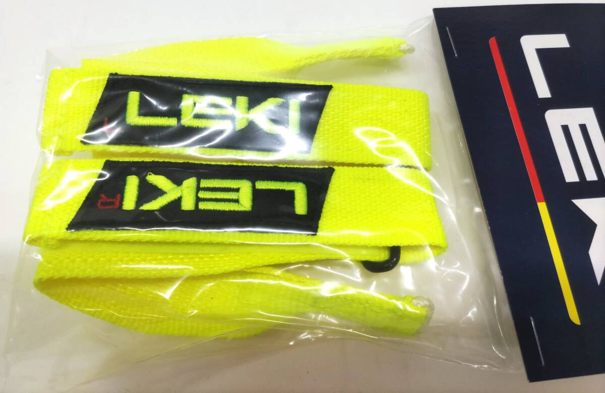 LEKI　VELCRO RACE TRIGGER S STRAP イエロー（トリガー3Dでも使えます）　FREEサイズ　定価￥4180_画像1