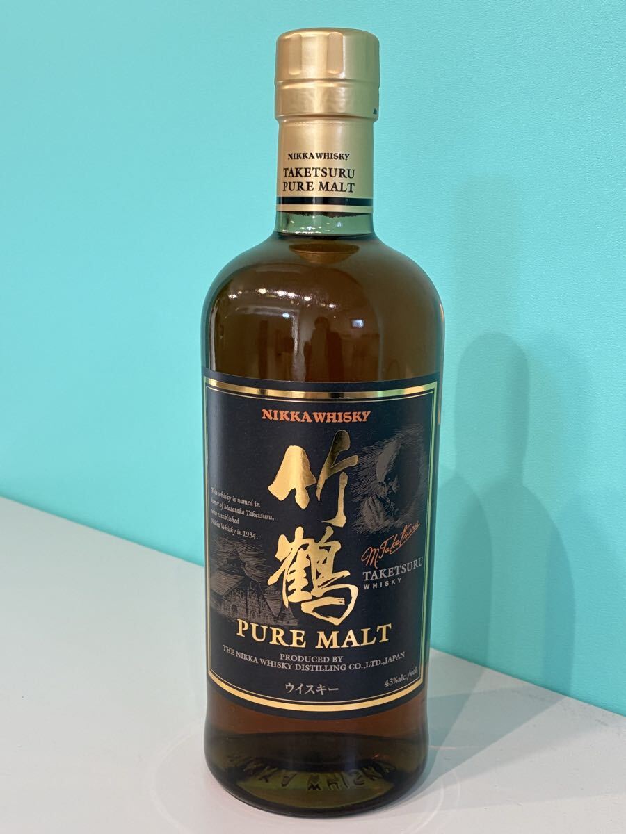 NIKKA WHISKYnika виски бамбук журавль PURE MALT чистый malt чёрный этикетка 700ml 43% не . штекер 