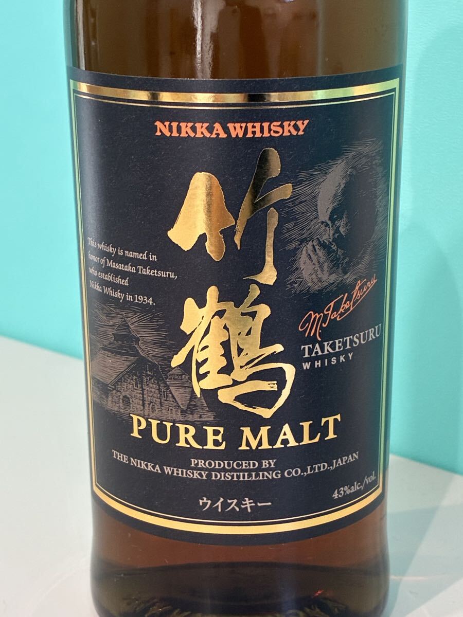 NIKKA WHISKYnika виски бамбук журавль PURE MALT чистый malt чёрный этикетка 700ml 43% не . штекер 