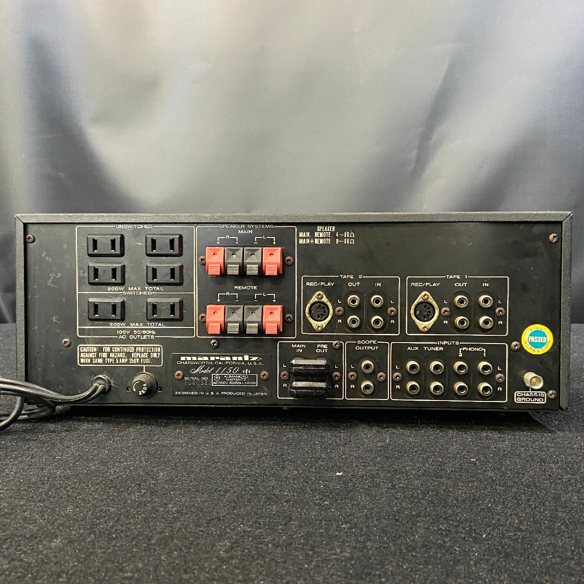 【 J 】6282 marantz model1150 プリメインアンプ マランツ 199799_画像3