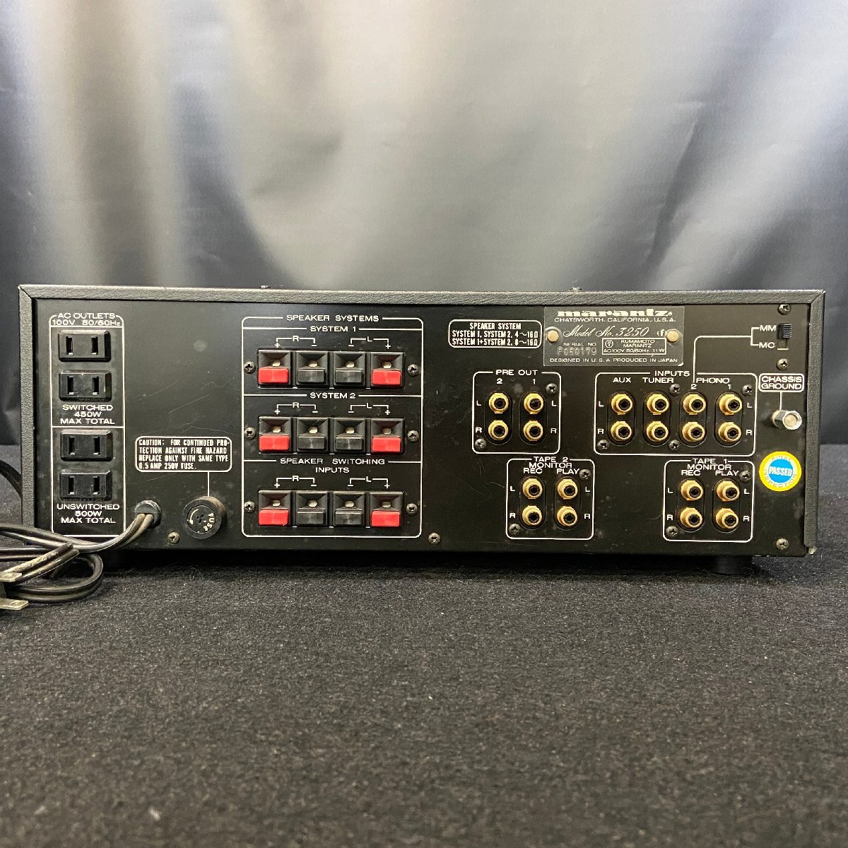 【 C 】6254 marantz Model3250 プリアンプ マランツ 199795_画像3