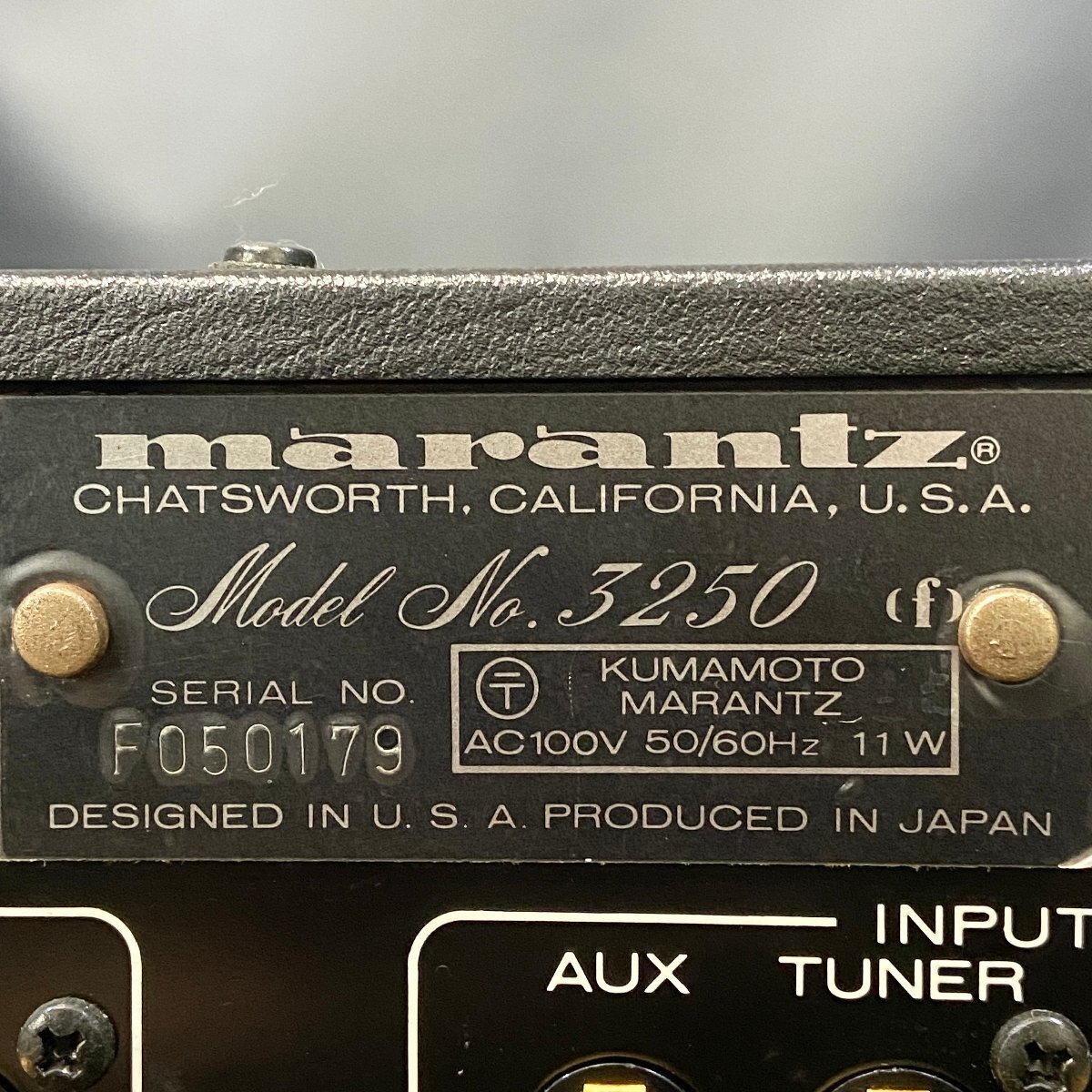 【 C 】6254 marantz Model3250 プリアンプ マランツ 199795_画像5