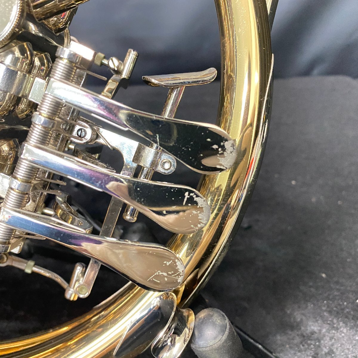 【 C 】6524 YAMAHA YHR-567GDB #004802 フレンチホルン ヤマハ 200014_画像8