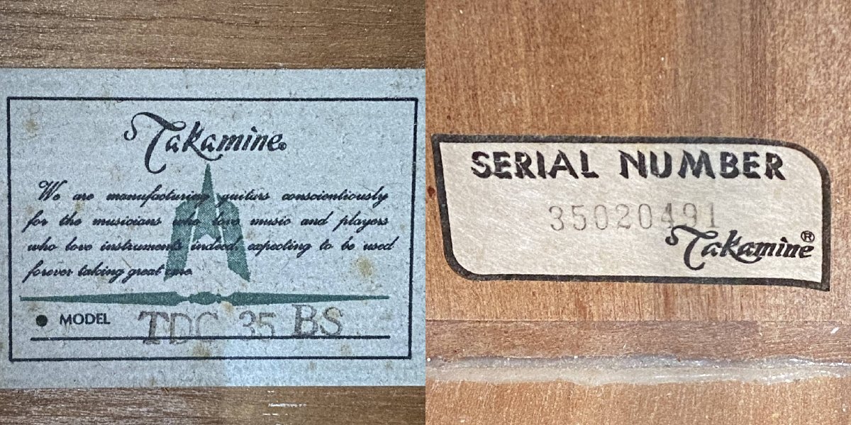 [ G ]6174 Takamine TDC35BS #35020491 акустическая гитара Takamine 199547