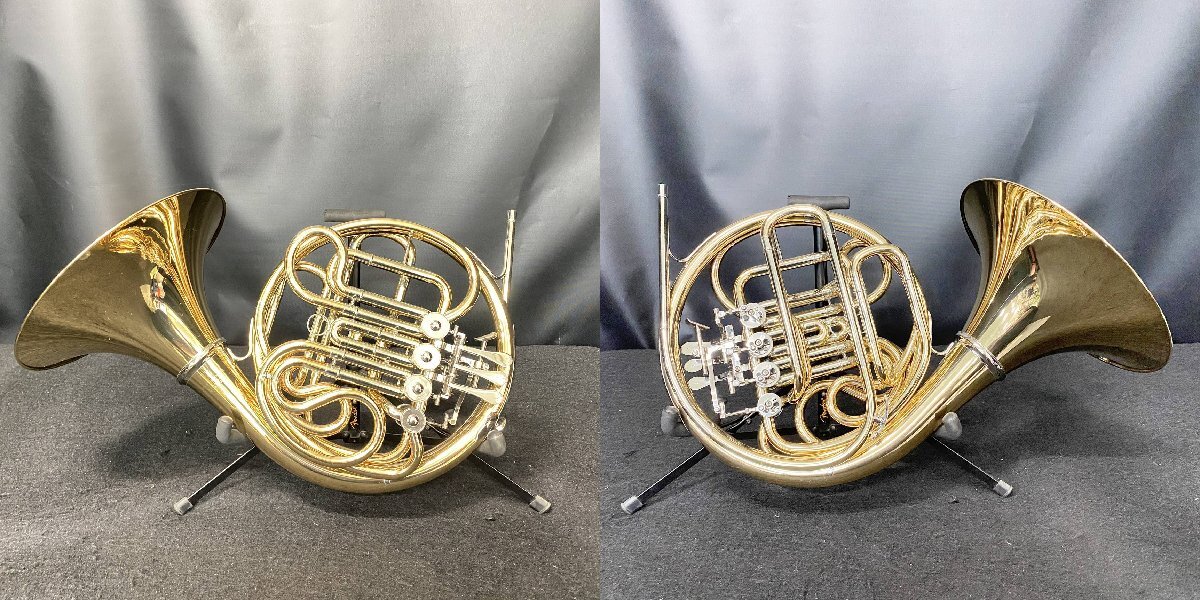 【 C 】6524 YAMAHA YHR-567GDB #004802 フレンチホルン ヤマハ 200014_画像2