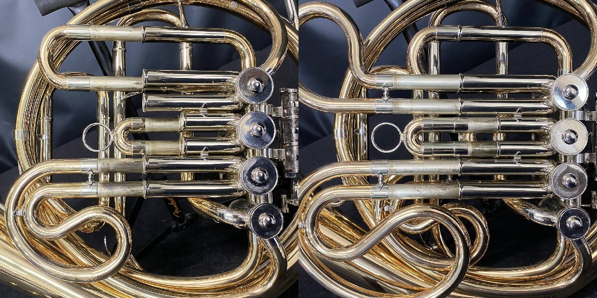 【 C 】6524 YAMAHA YHR-567GDB #004802 フレンチホルン ヤマハ 200014_画像4