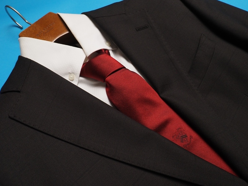 新品5.5万円 STUDIO by DURBAN ダーバン 秋冬総裏 GALAXY SILK BLEND シルク混ウール ギャバジン ワイドチェック スーツY5濃茶(89) 0400041_画像3