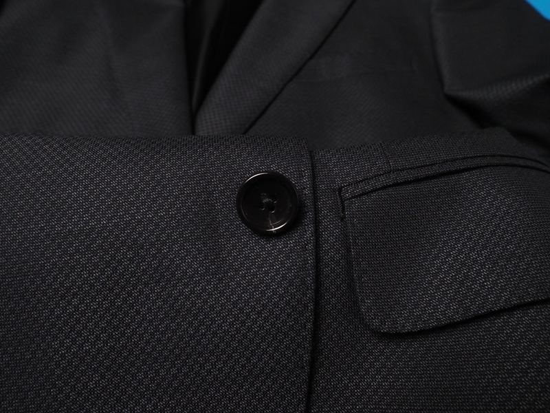 新品 STUDIO by DURBAN ダーバン 秋冬総裏 Super100'S ウール100% ジオメトリック柄 スリーピース スーツA5濃灰(97) 0402273_画像6