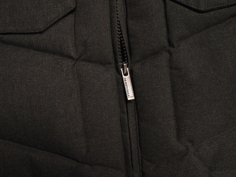 新品正規34000円 ノースフェイス サキソニー起毛 ハイベント防水 グースダウン WOOLLY ダウンジャケットSダークカーキ(DKK)_画像6