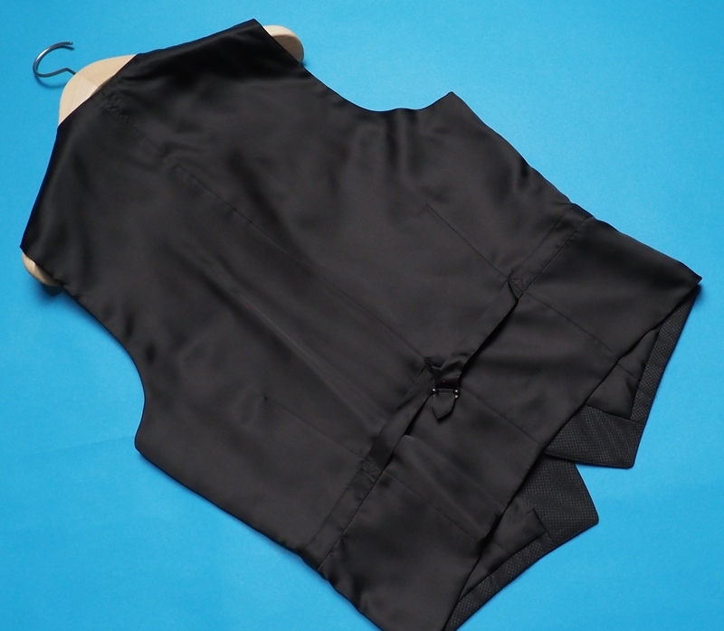 新品 STUDIO by DURBAN ダーバン 秋冬総裏 Super100'S ウール100% ジオメトリック柄 スリーピース スーツA5濃灰(97) 0402273_画像4