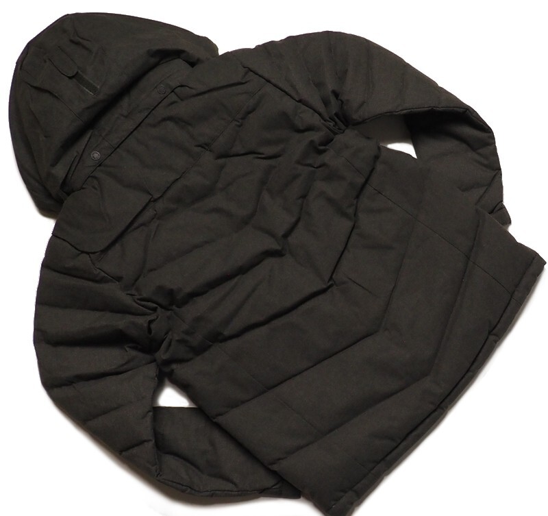 新品正規34000円 ノースフェイス サキソニー起毛 ハイベント防水 グースダウン WOOLLY ダウンジャケットSダークカーキ(DKK)_画像3