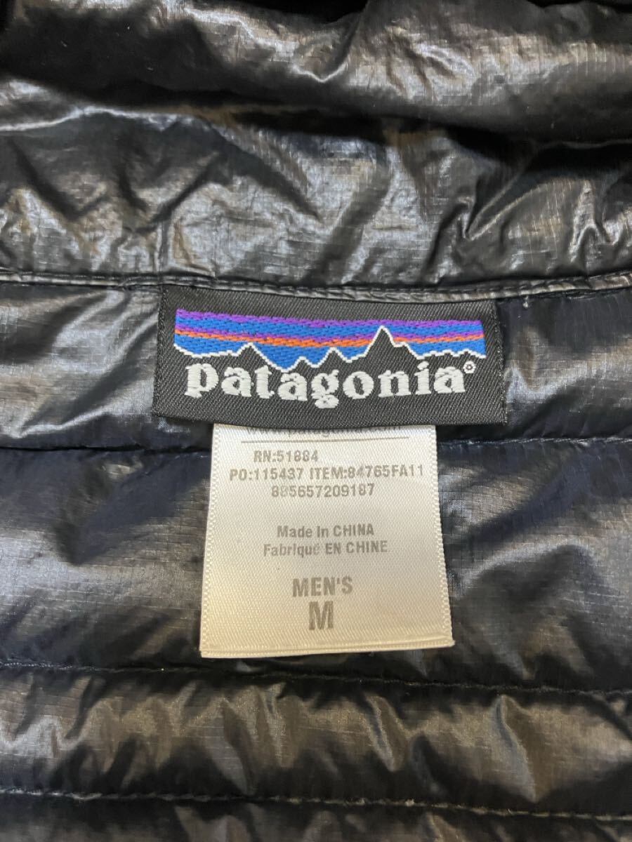 パタゴニア　ウルトラライトダウンフーディ 黒　M_画像4