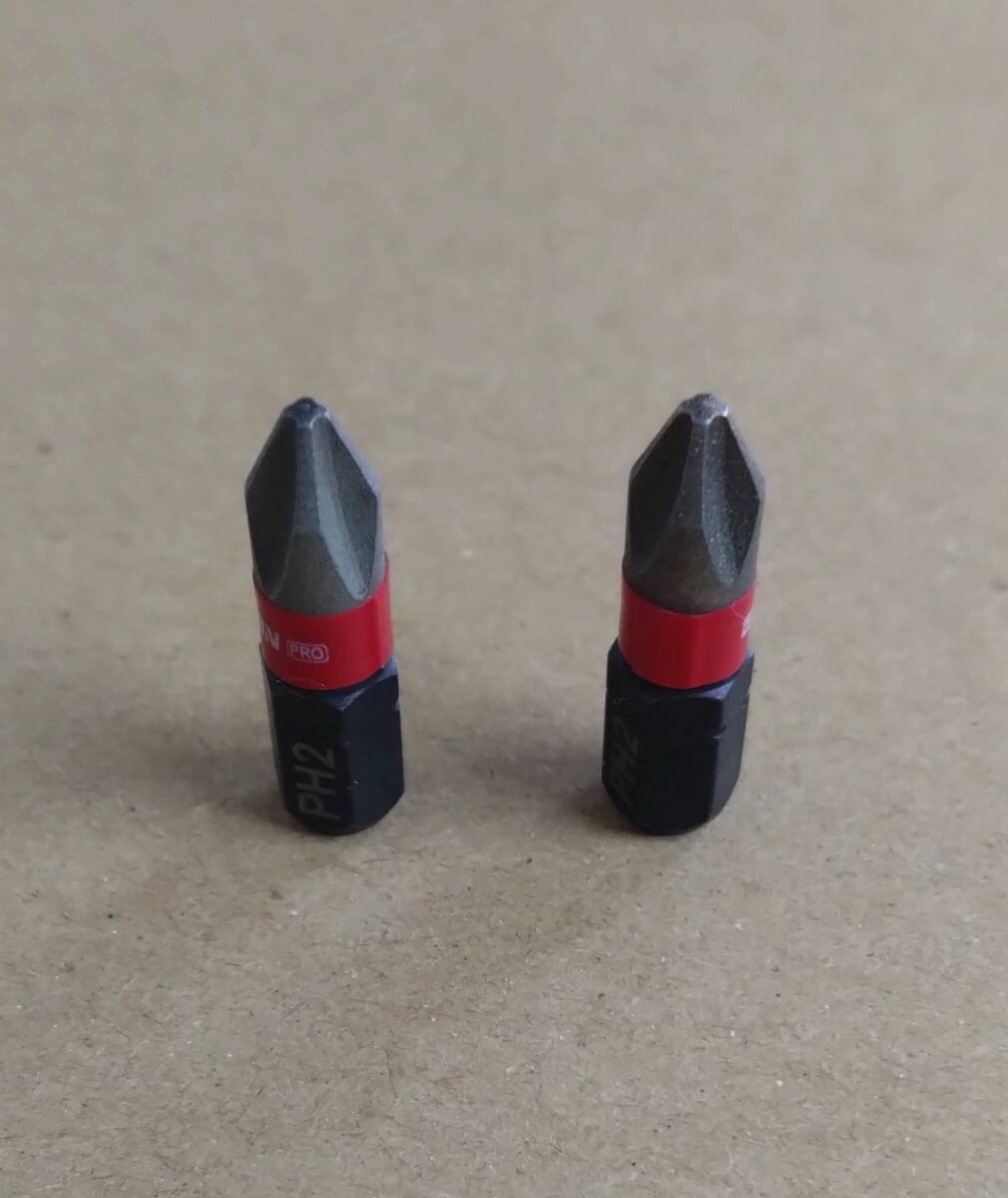 【送料無料】ダイヤモンドコーティングプラスドライバービット PH2 25mm 2個_画像1