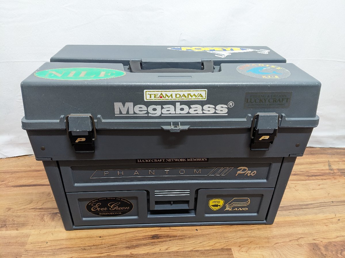(管26463)PLANO プラノ ファントム プロ PRO タックルボックス ルアーボックス オールド バス釣り_画像1