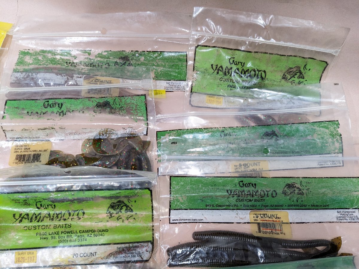 (管29755)ゲイリーヤマモト バスワ-ム 24点 グラブ ヤマセンコウ カットテール フラッピンホグ 他_画像5