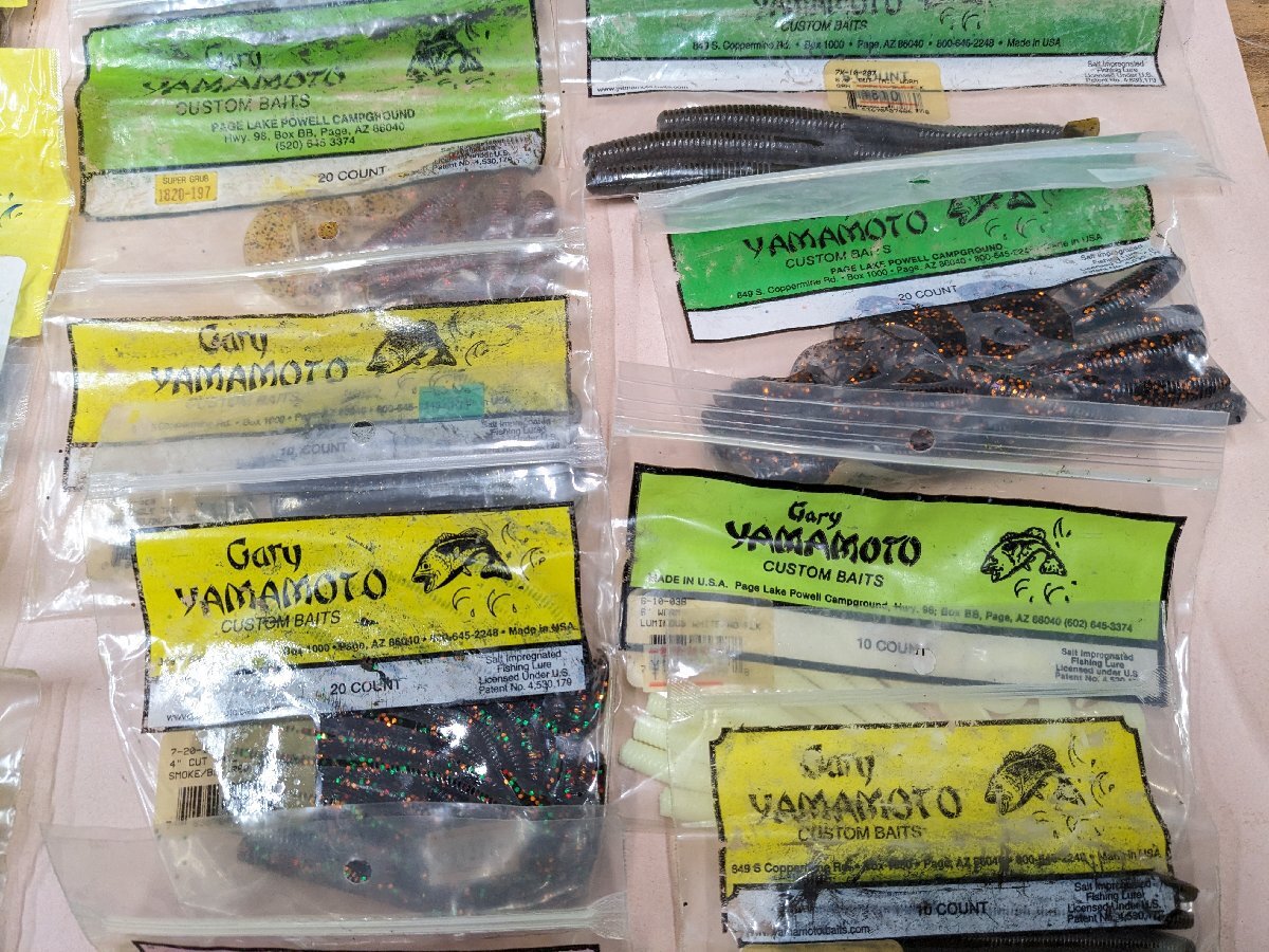 (管29755)ゲイリーヤマモト バスワ-ム 24点 グラブ ヤマセンコウ カットテール フラッピンホグ 他_画像6