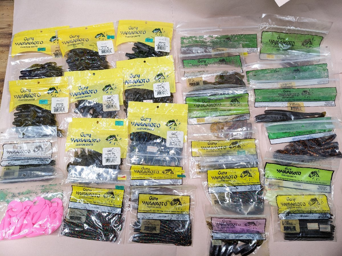 (管29755)ゲイリーヤマモト バスワ-ム 24点 グラブ ヤマセンコウ カットテール フラッピンホグ 他_画像1