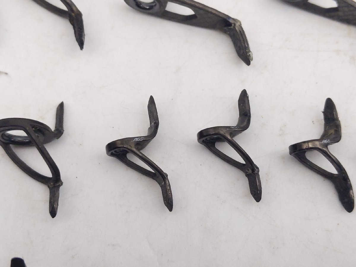 (管30049)Daiwa ダイワ AGSガイド 57点セット カーボン パーツ取り ロッドビルド 修理用_画像9