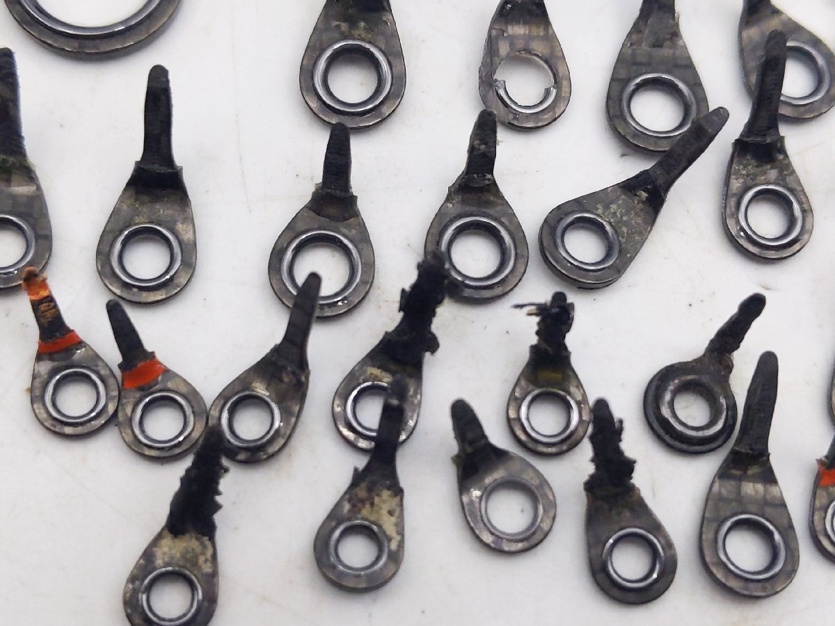 (管30049)Daiwa ダイワ AGSガイド 57点セット カーボン パーツ取り ロッドビルド 修理用_画像10