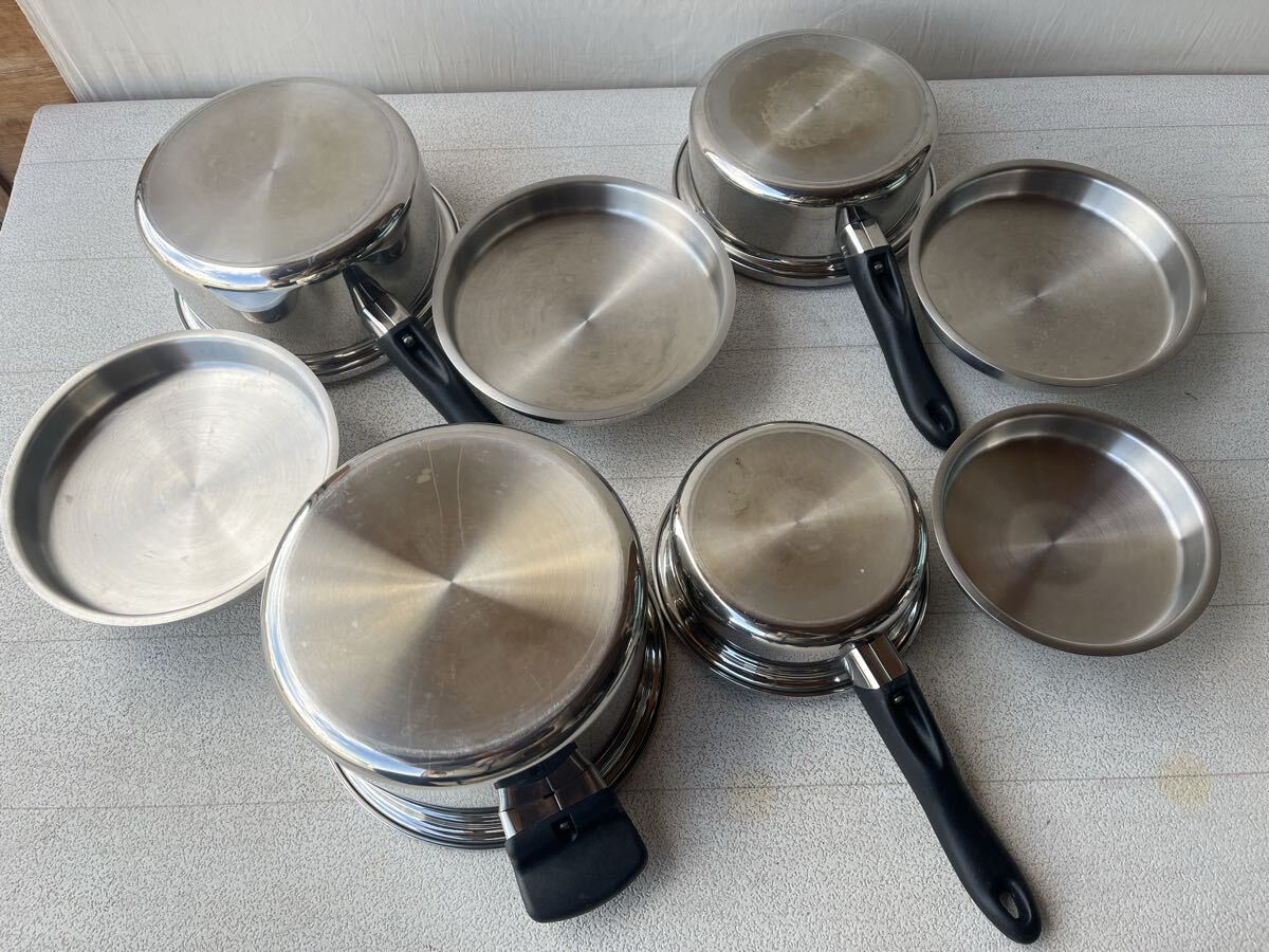 Amway Queen MULTI-PLY 両手鍋 片手鍋 蒸し器 なべセット 調理器具 _画像8