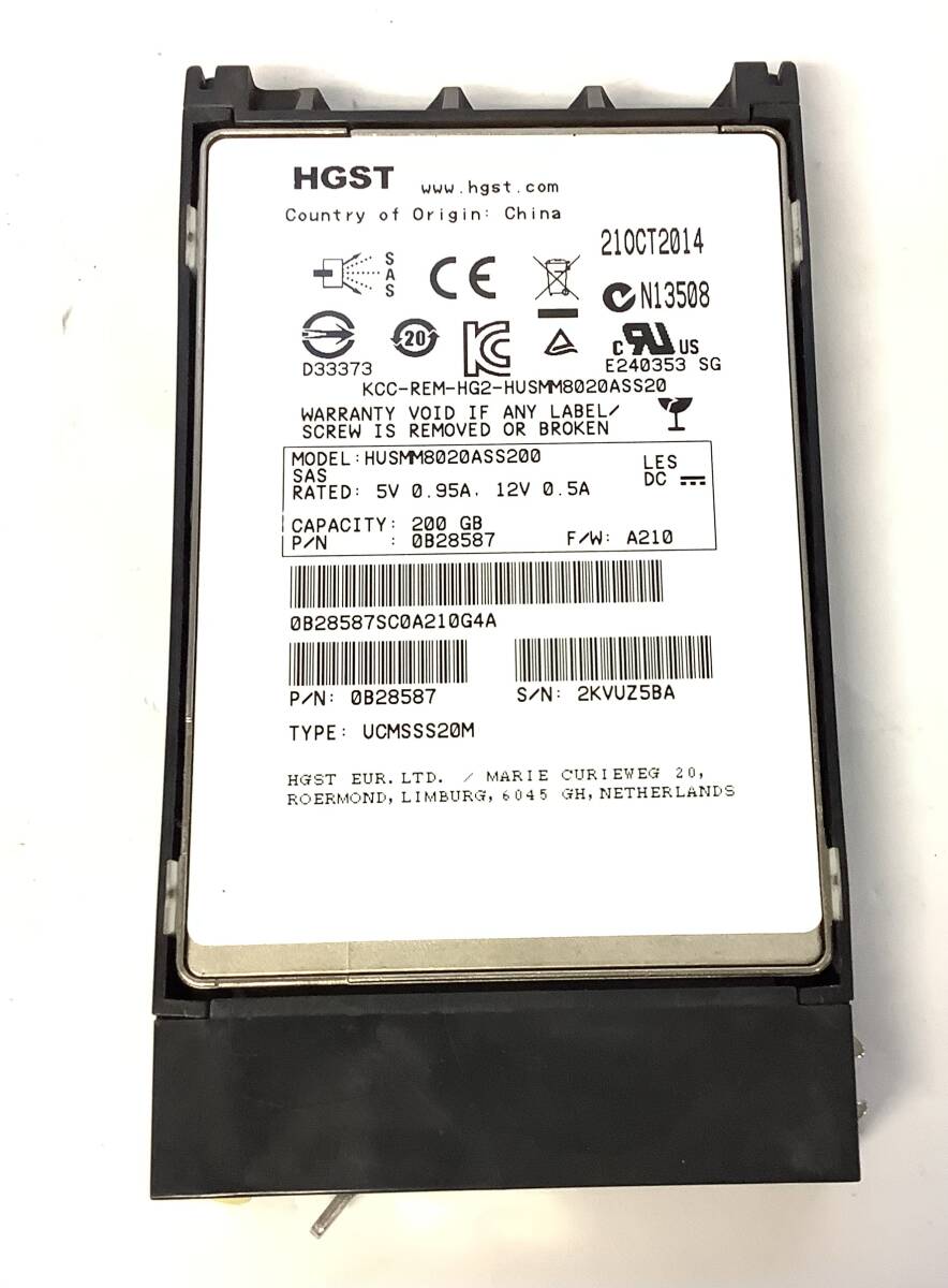 S7111030 HGST SAS 200GB SSD 1点【中古動作品、複数出品】071117_画像1